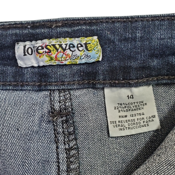 Love Sweet Denim Classic Maxi Denim Skirt Size 14 - Picture 2 of 7